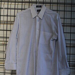 Puritan mens dress striped dress shirt - size 16 - 33